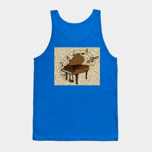 Proud Pianist Piano Lovers Wing Tank Top